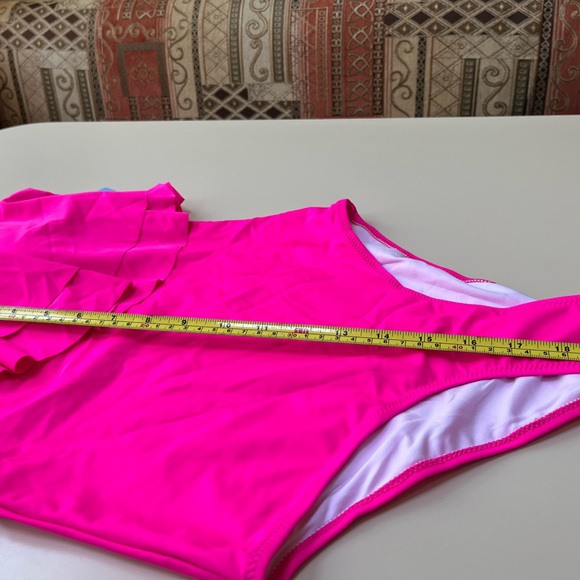 One Shoulder One Piece Bathing Suit. NWT - Picture 2 of 12